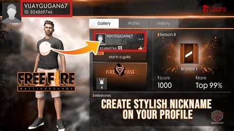 nickname free fire